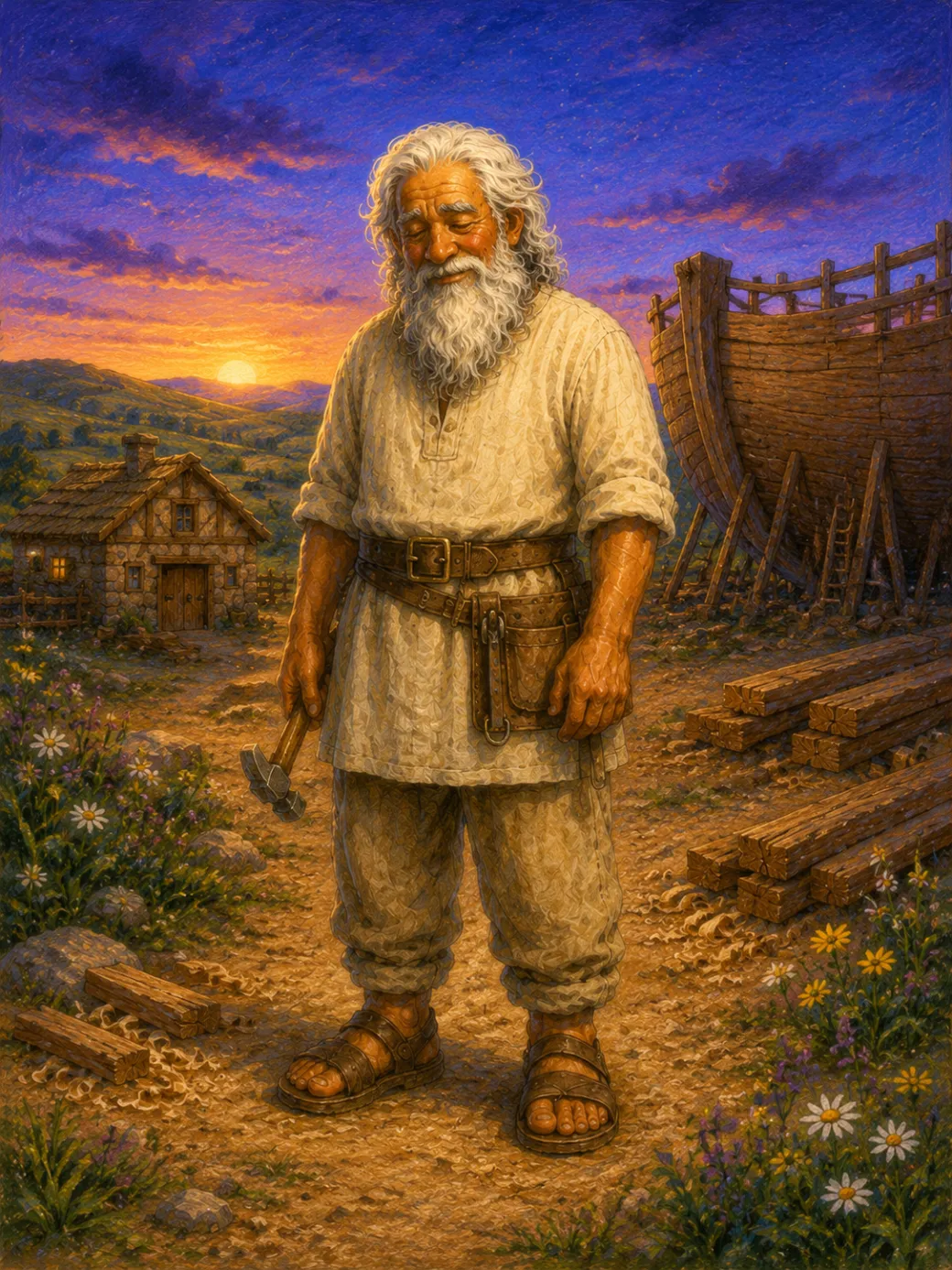 verhaal van Noach's ark voor kinderen — illustratie pagina 3