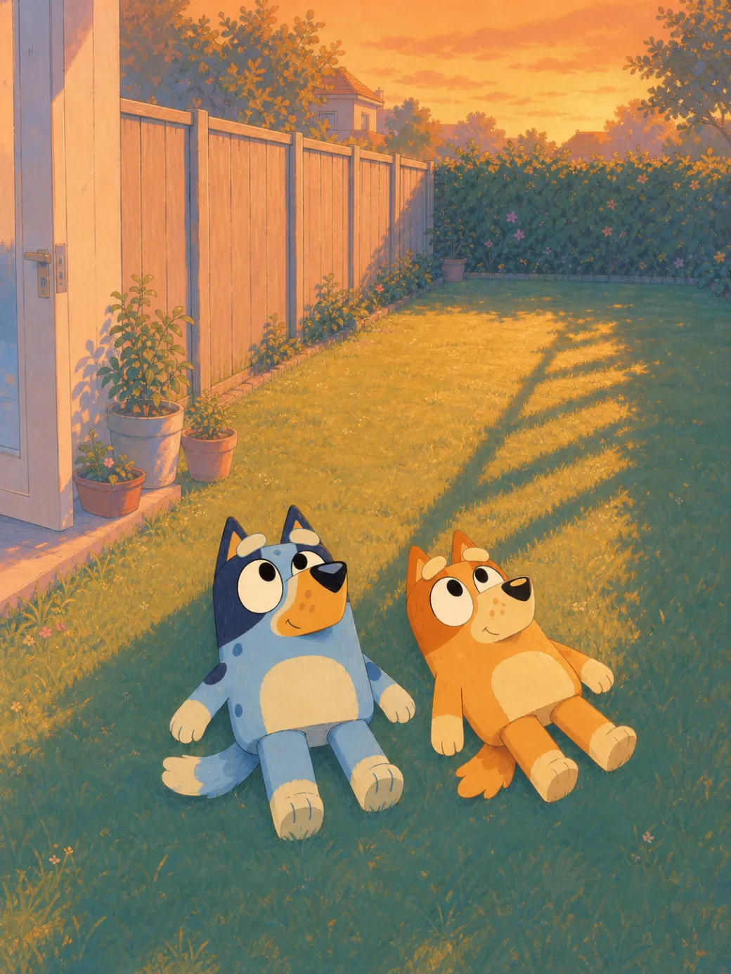 Bluey a Bingo příběh se stíny (ukázka IP — neindexovat) — ilustrace na straně 9