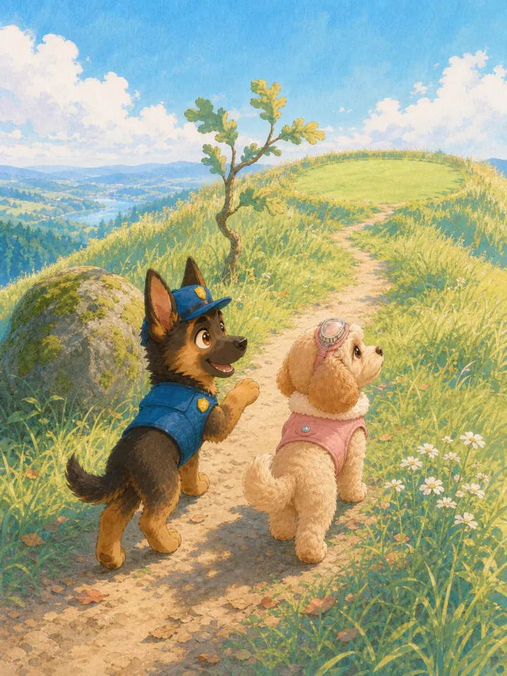 paw patrol story maker — example page made with Readkidz