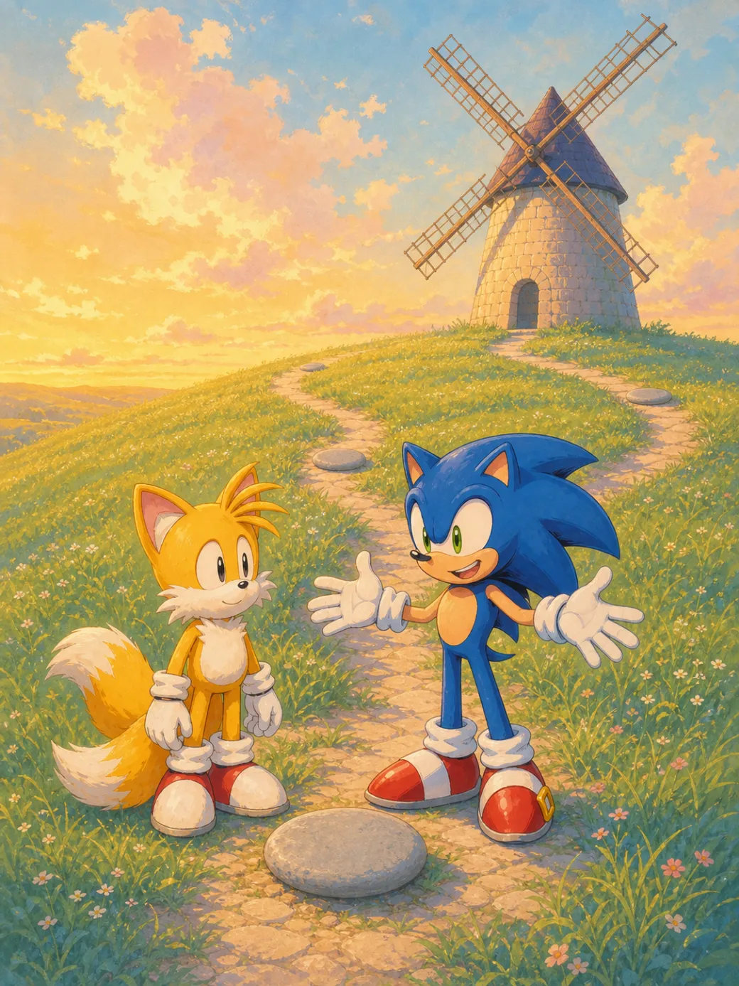 Sonic and Tails story (IP demo — not for indexing) — page 9 illustration