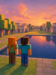 Steve and Alex Build a Moonlight Path