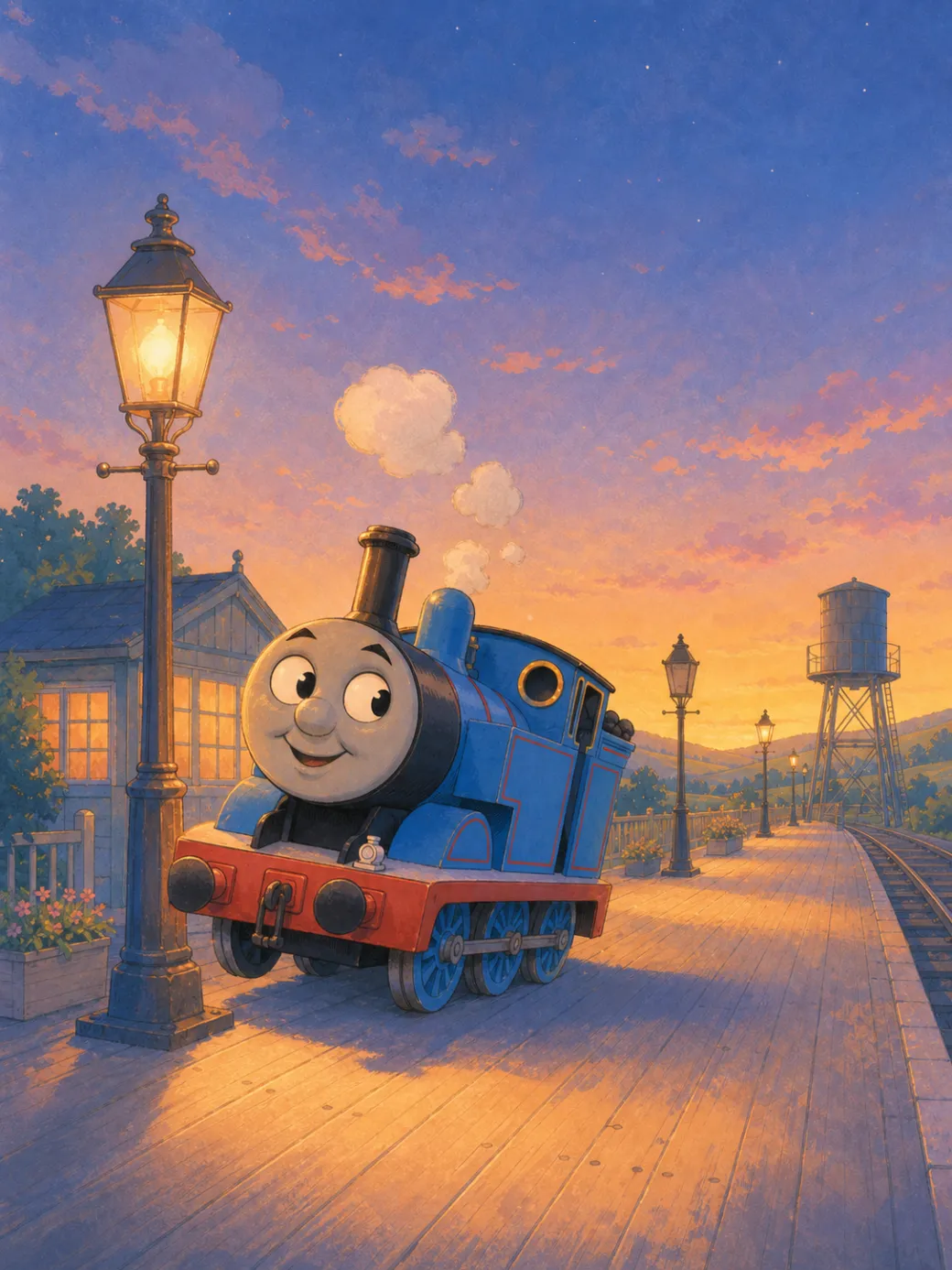 Thomas and Percy train story (IP demo — not for indexing) — page 3 illustration