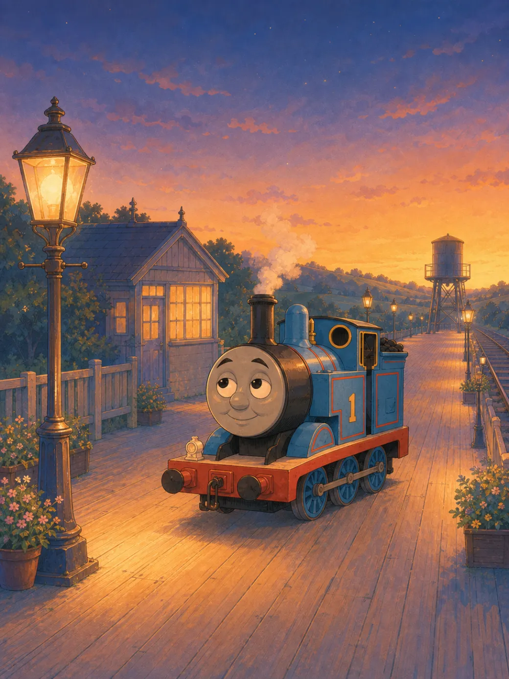 Thomas and Percy train story (IP demo — not for indexing) — page 6 illustration