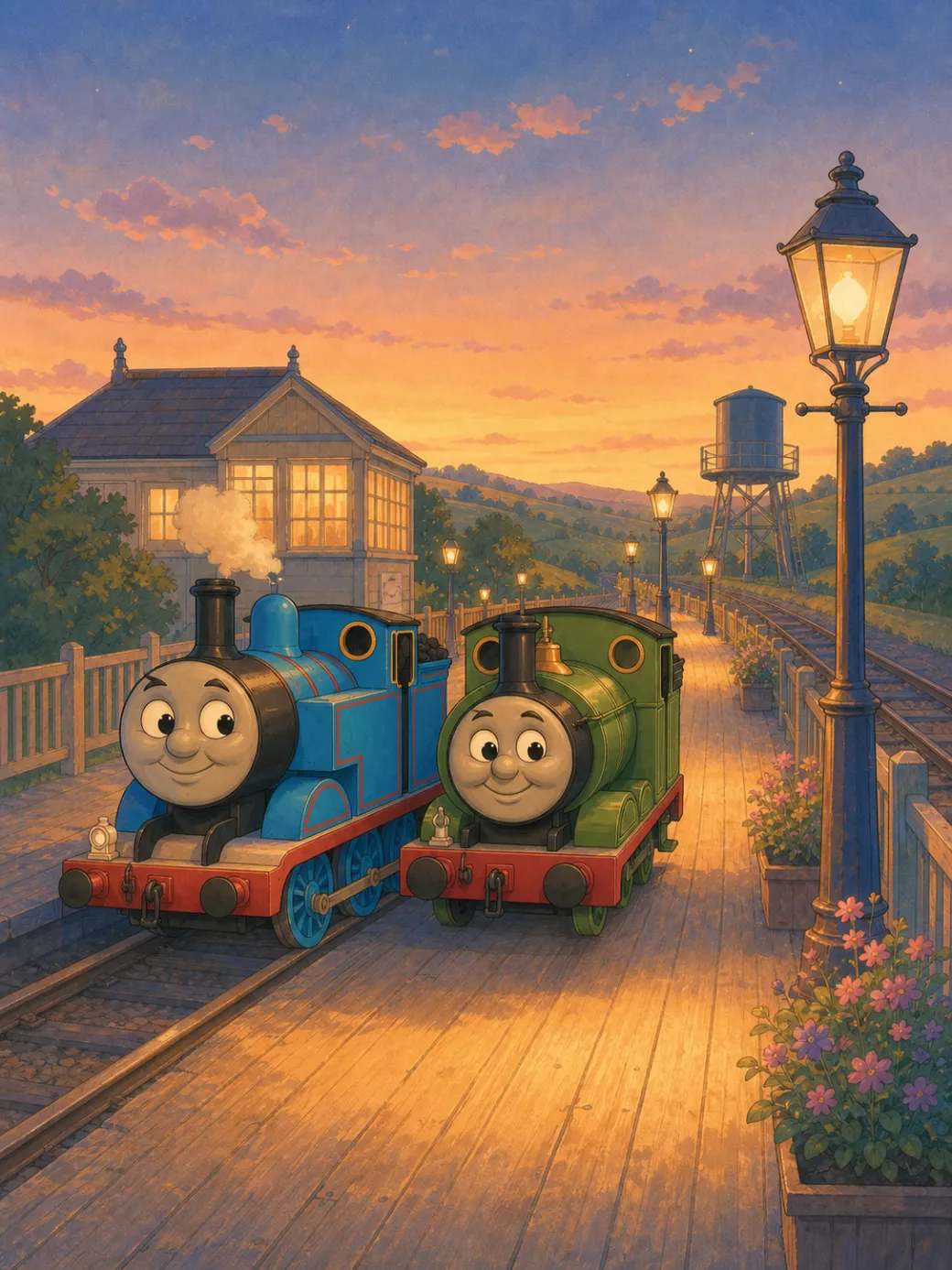 Thomas and Percy train story (IP demo — not for indexing) — page 10 illustration