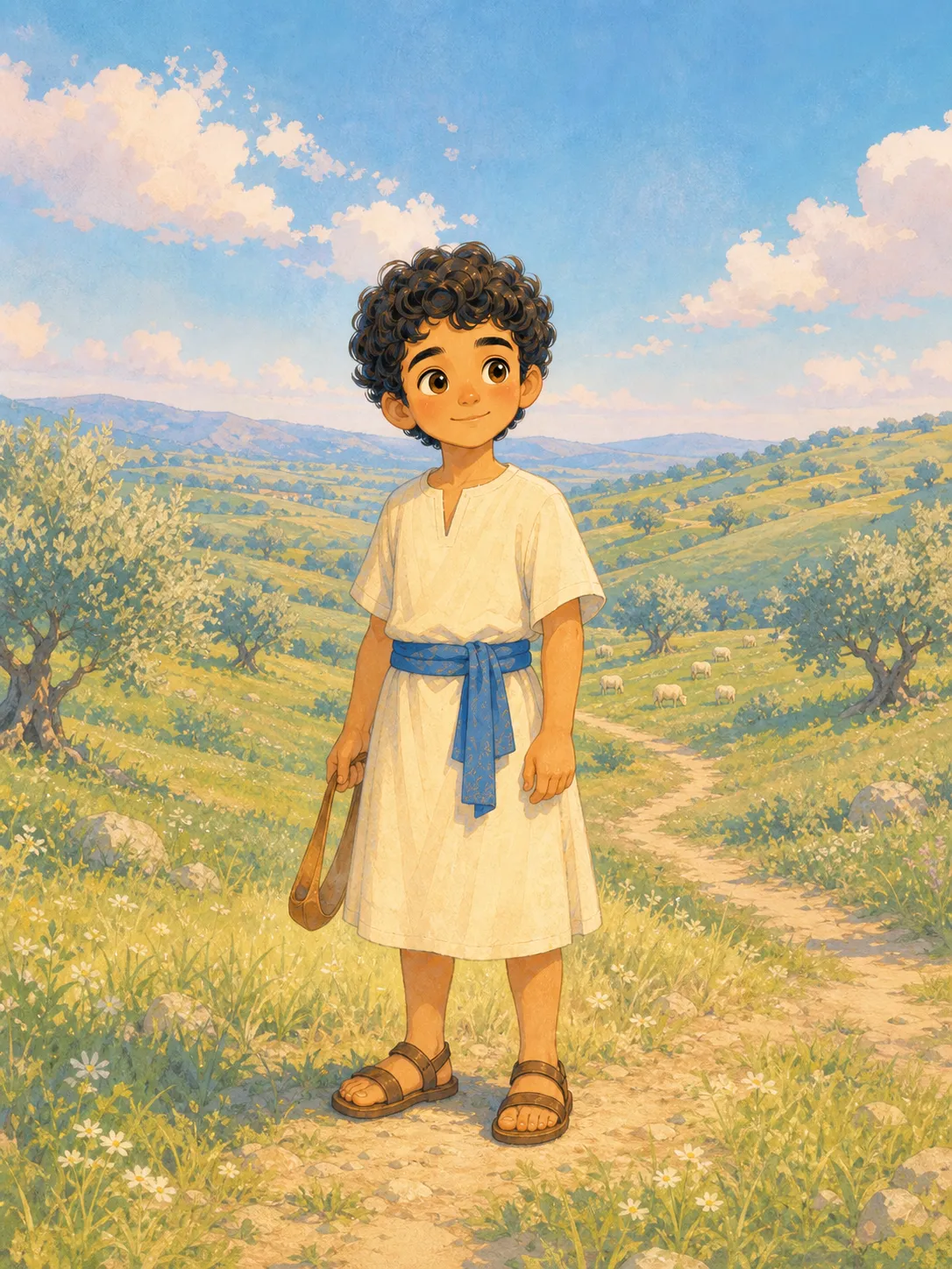 David and Goliath story for kids maker — example page made with Readkidz