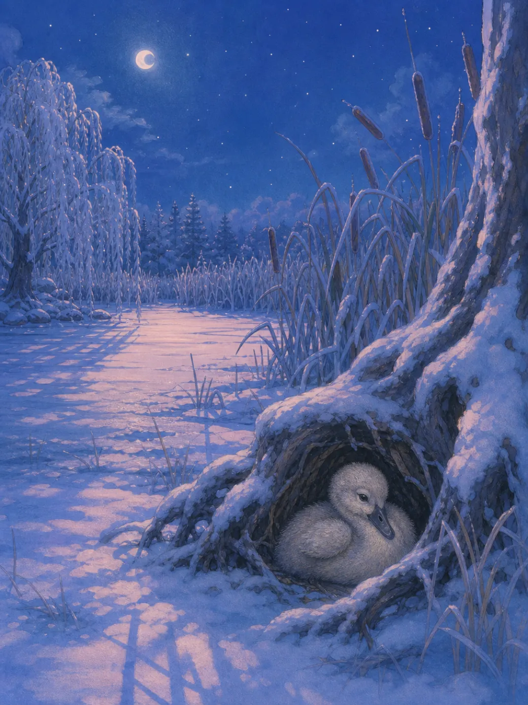 Ošklivé káčátko pohádka pro děti — ilustrace na straně 7