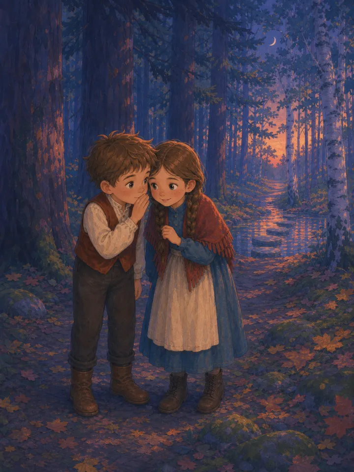 صانع قصة هانسل وغريتل للأطفال — صفحة نموذجية أُنجزت بـ Readkidz