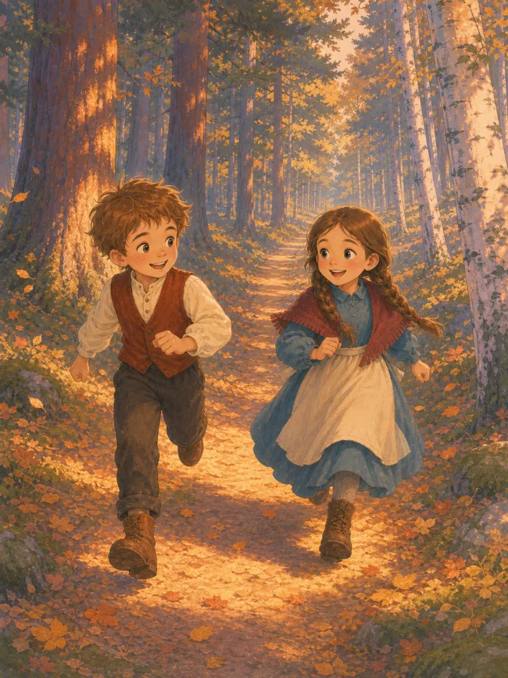 صانع قصة هانسل وغريتل للأطفال — صفحة نموذجية أُنجزت بـ Readkidz