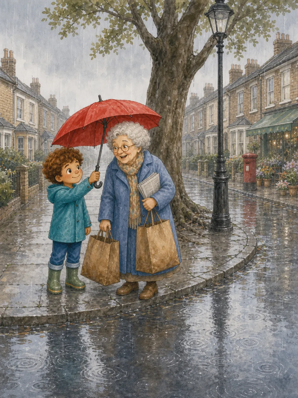 picture book about kindness — page 2 illustration