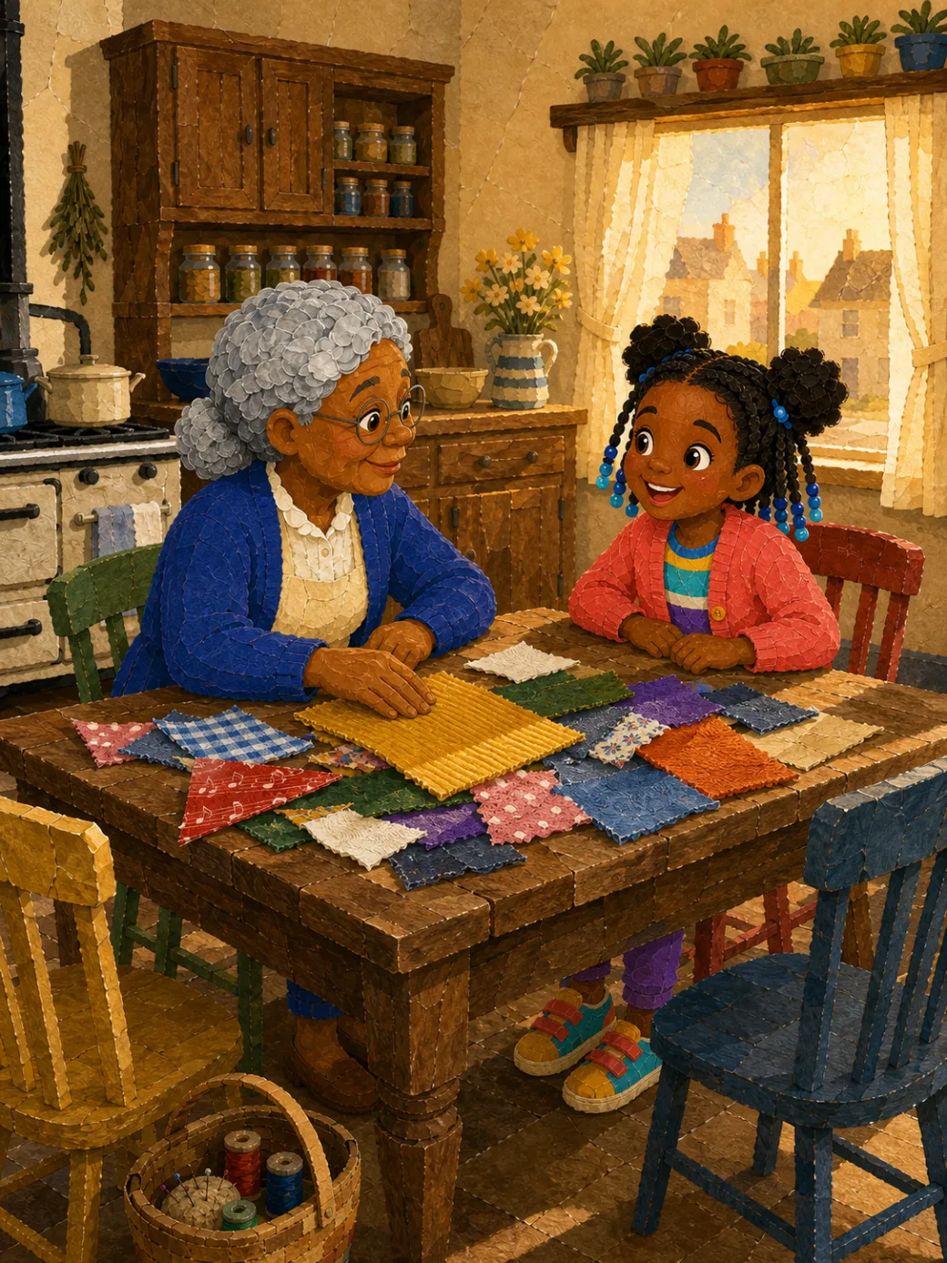 dětská kniha o rodině — ilustrace na straně 3