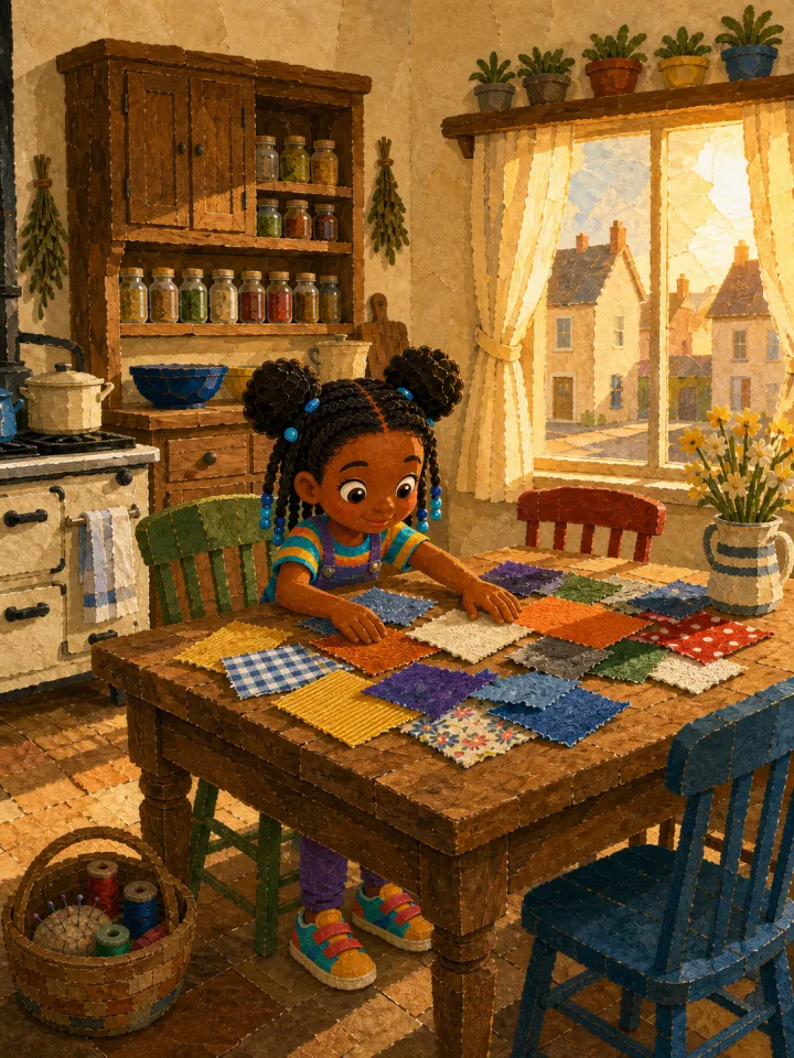 children's book about family maker — example page made with Readkidz