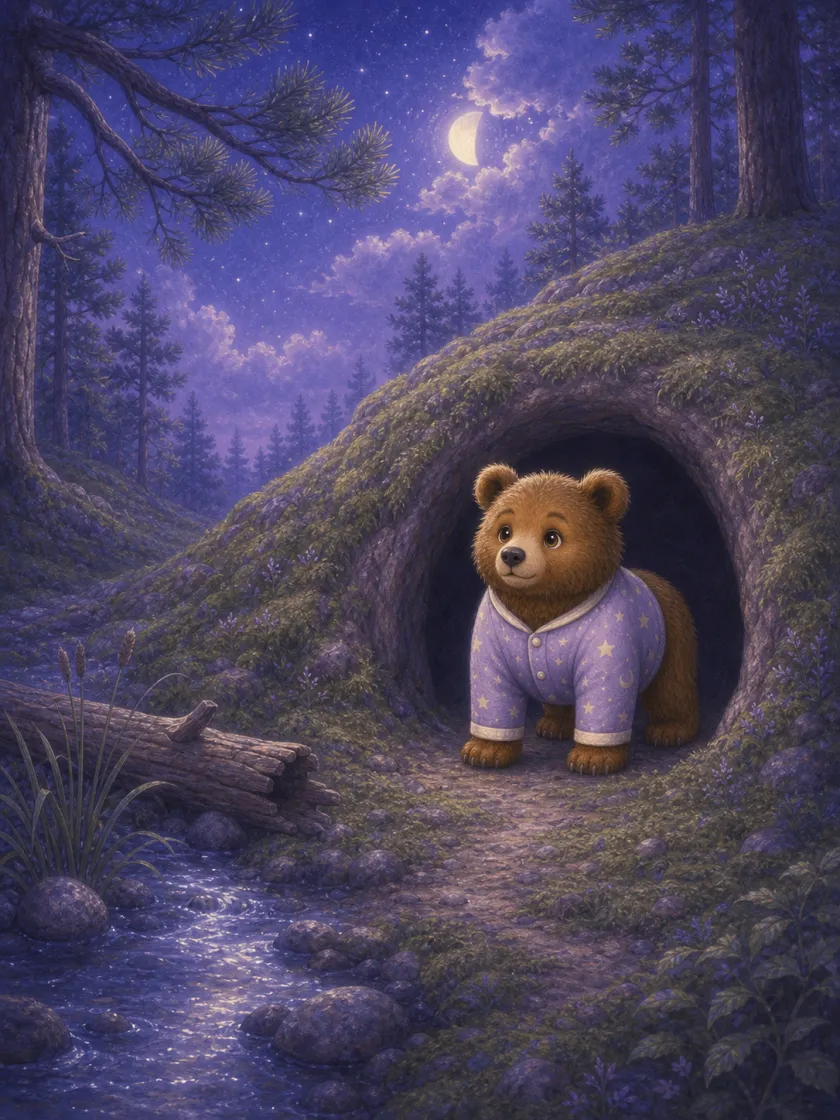 Bramble era un joven oso pardo, de orejas redondas y cuatro patas, y todavía no tenía sueño.