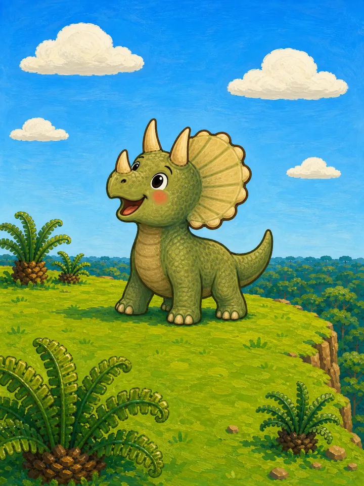 children's book about dinosaurs maker — example page made with Readkidz