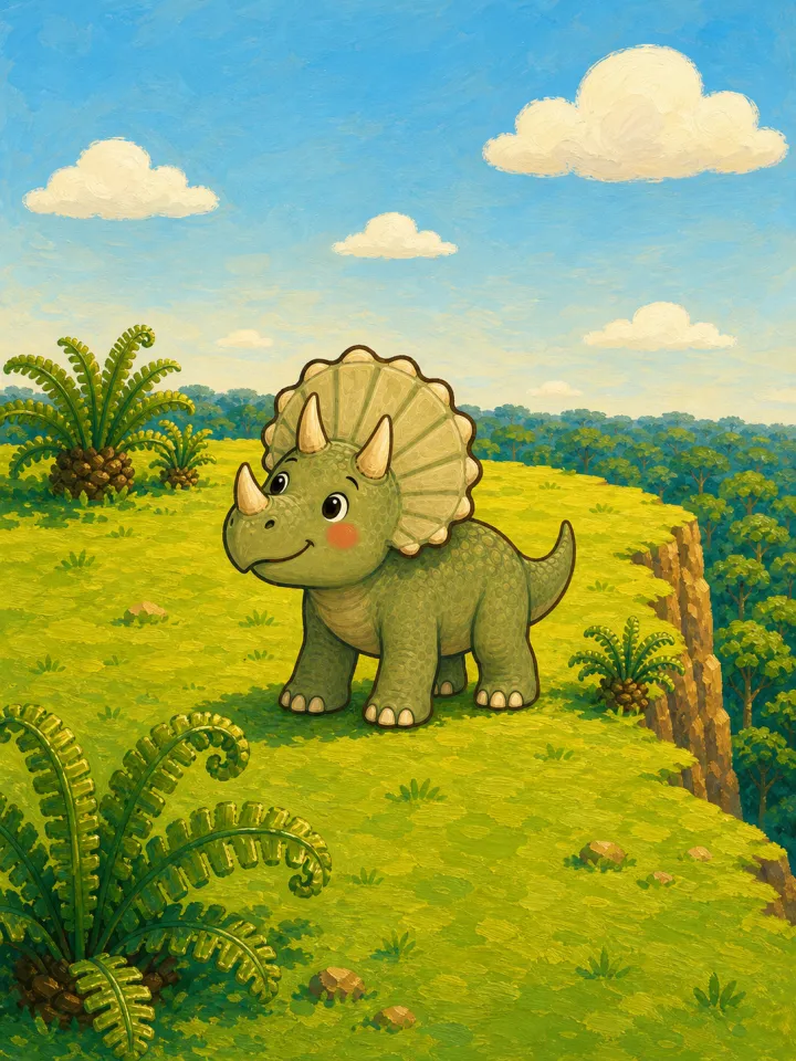 children's book about dinosaurs maker — example page made with Readkidz