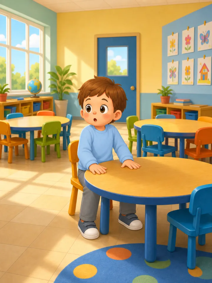 social story generator with pictures free — example page made with Readkidz