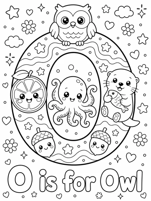 Children's Alphabet Coloring Page