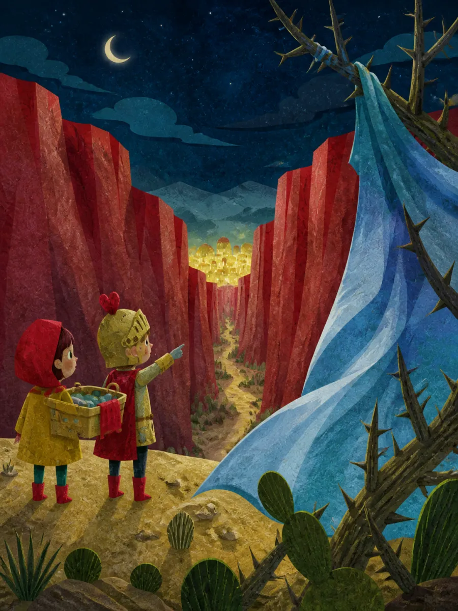 Page 15 of The Crown That Shone Too Bright, painted in Torn Paper Collage style