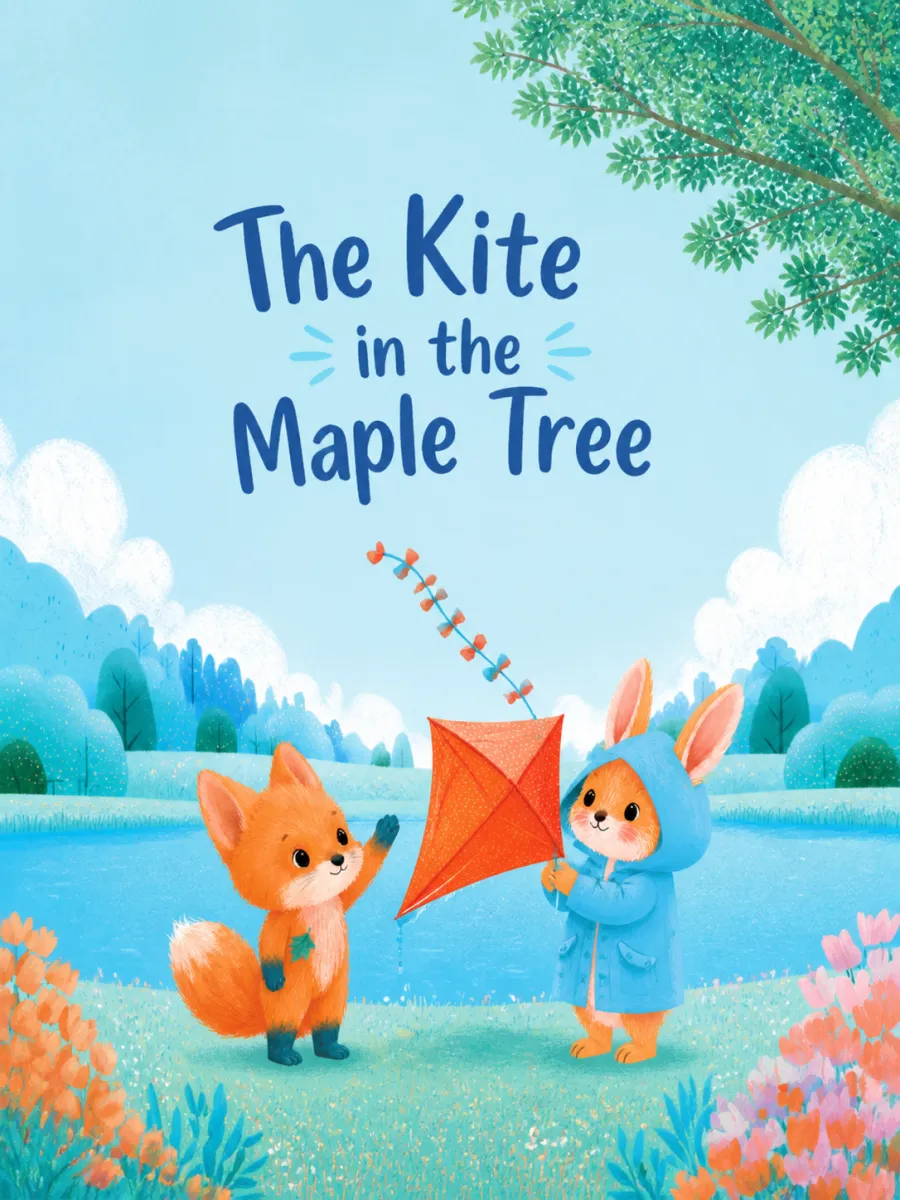 The back cover of The Kite in the Maple Tree