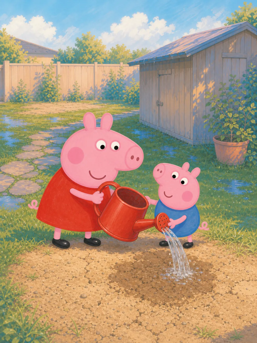 histoire de Peppa Pig et le jardin de pluie (Démo IP — non indexée) — illustration de la page 4