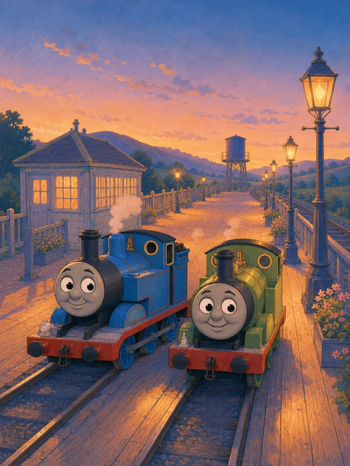 Thomas and Percy's Lantern-Light Lesson