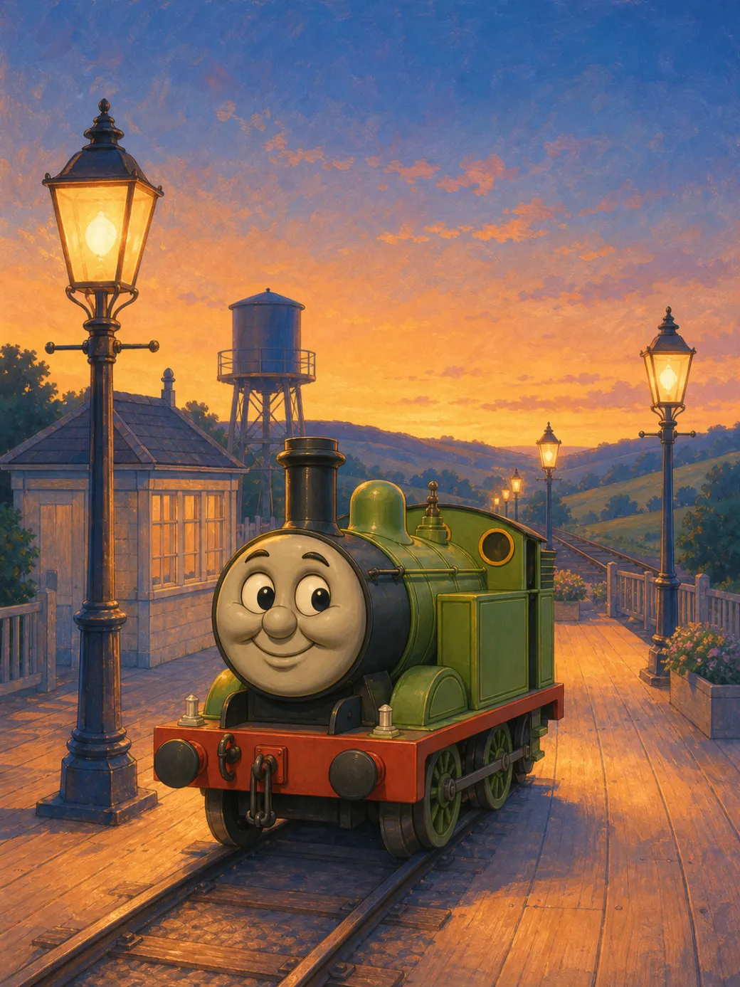 Thomas and Percy train story (IP demo — not for indexing) — page 4 illustration