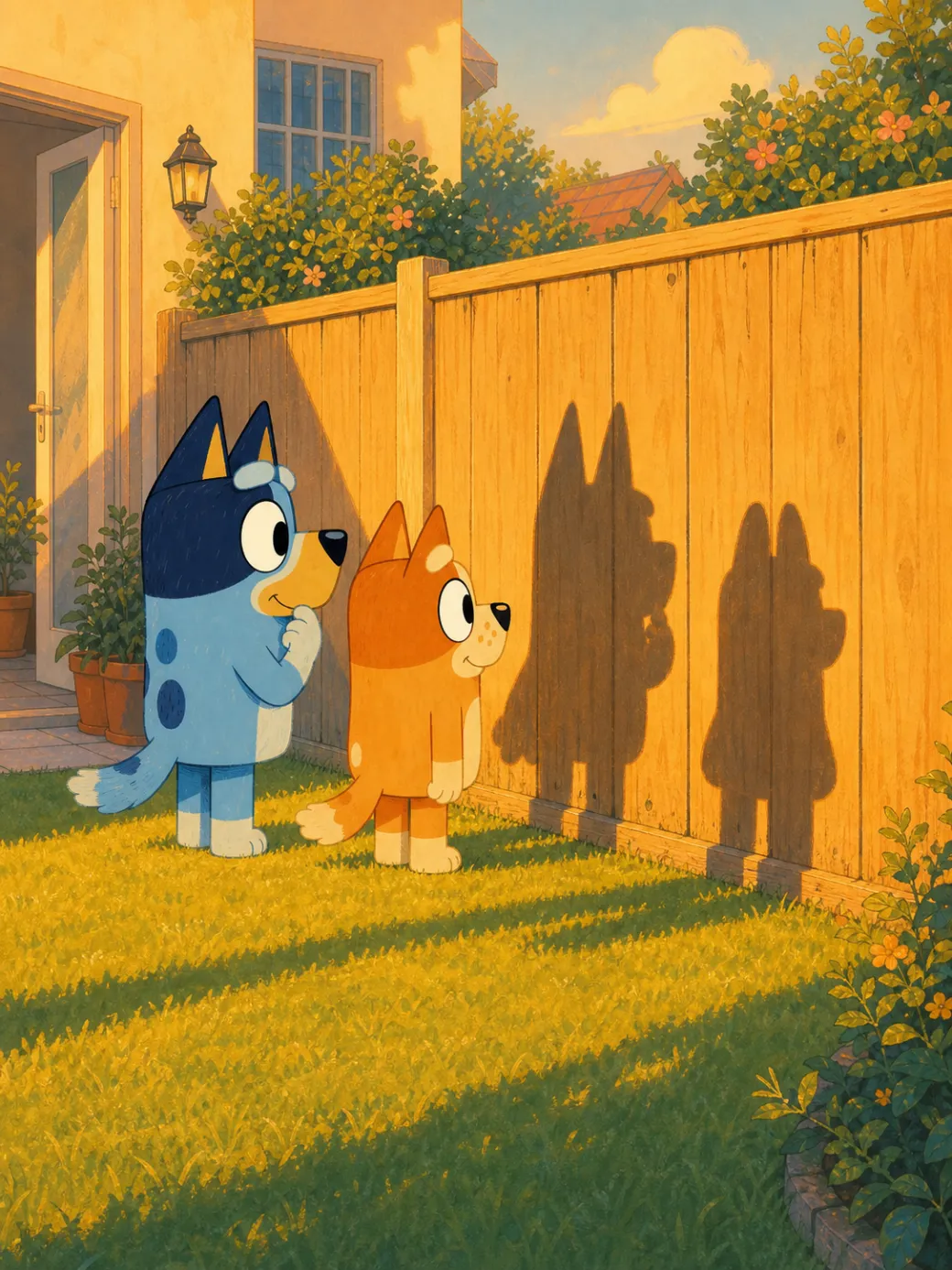 Bluey i Bingo opowieść o cieniach (demo IP — nie do indeksowania) — ilustracja ze strony 7