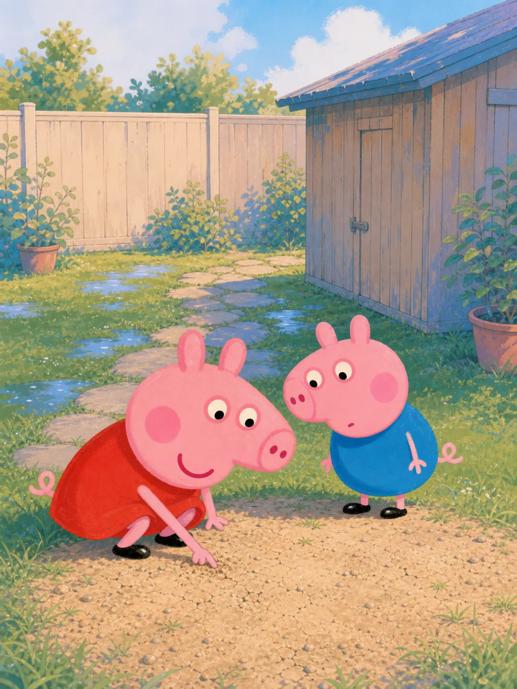 histoire de Peppa Pig et le jardin de pluie (Démo IP — non indexée) — illustration de la page 3