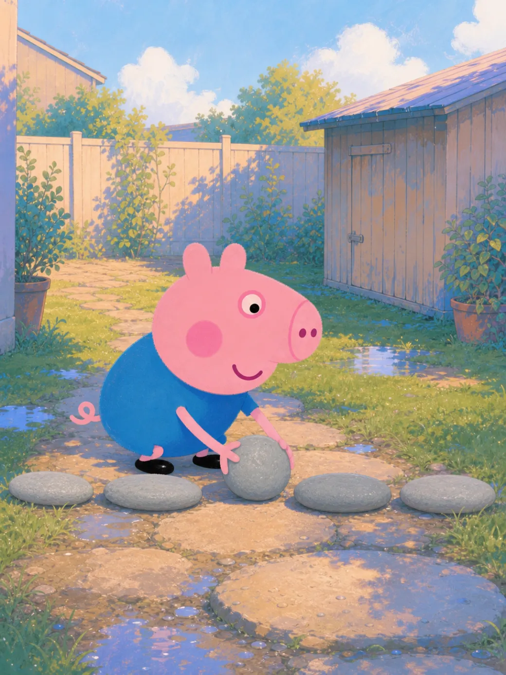 histoire de Peppa Pig et le jardin de pluie (Démo IP — non indexée) — illustration de la page 6