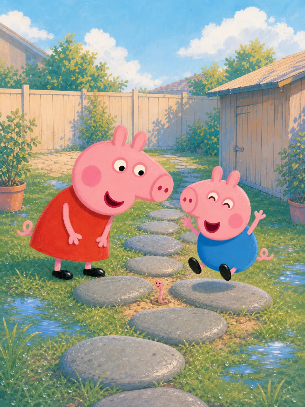 histoire de Peppa Pig et le jardin de pluie (Démo IP — non indexée) — illustration de la page 8