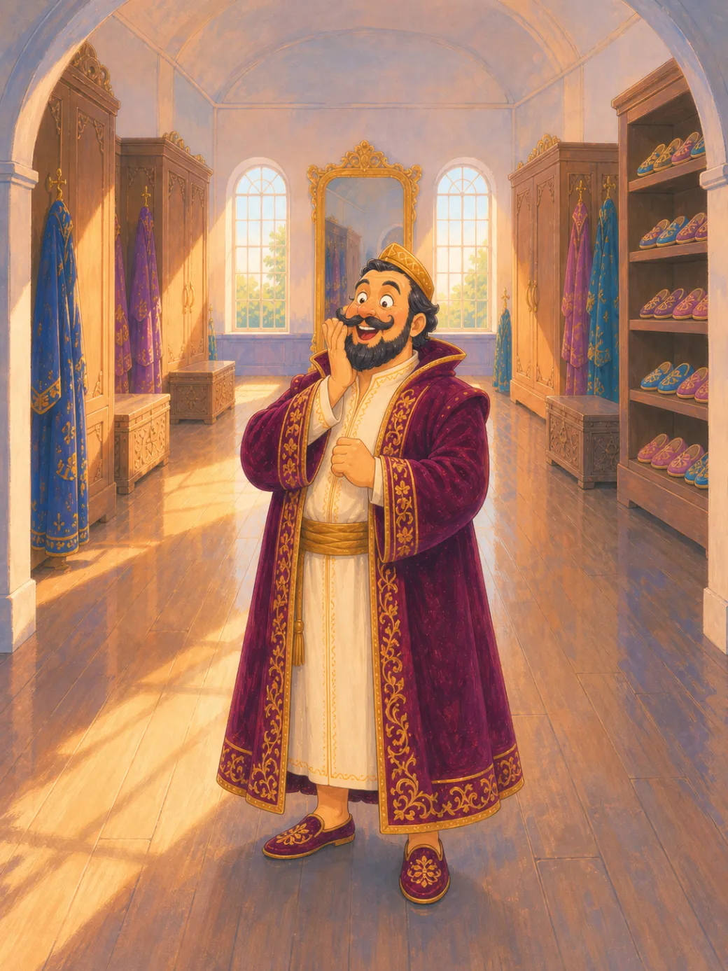El traje nuevo del emperador cuento para niños — ilustración de la página 2