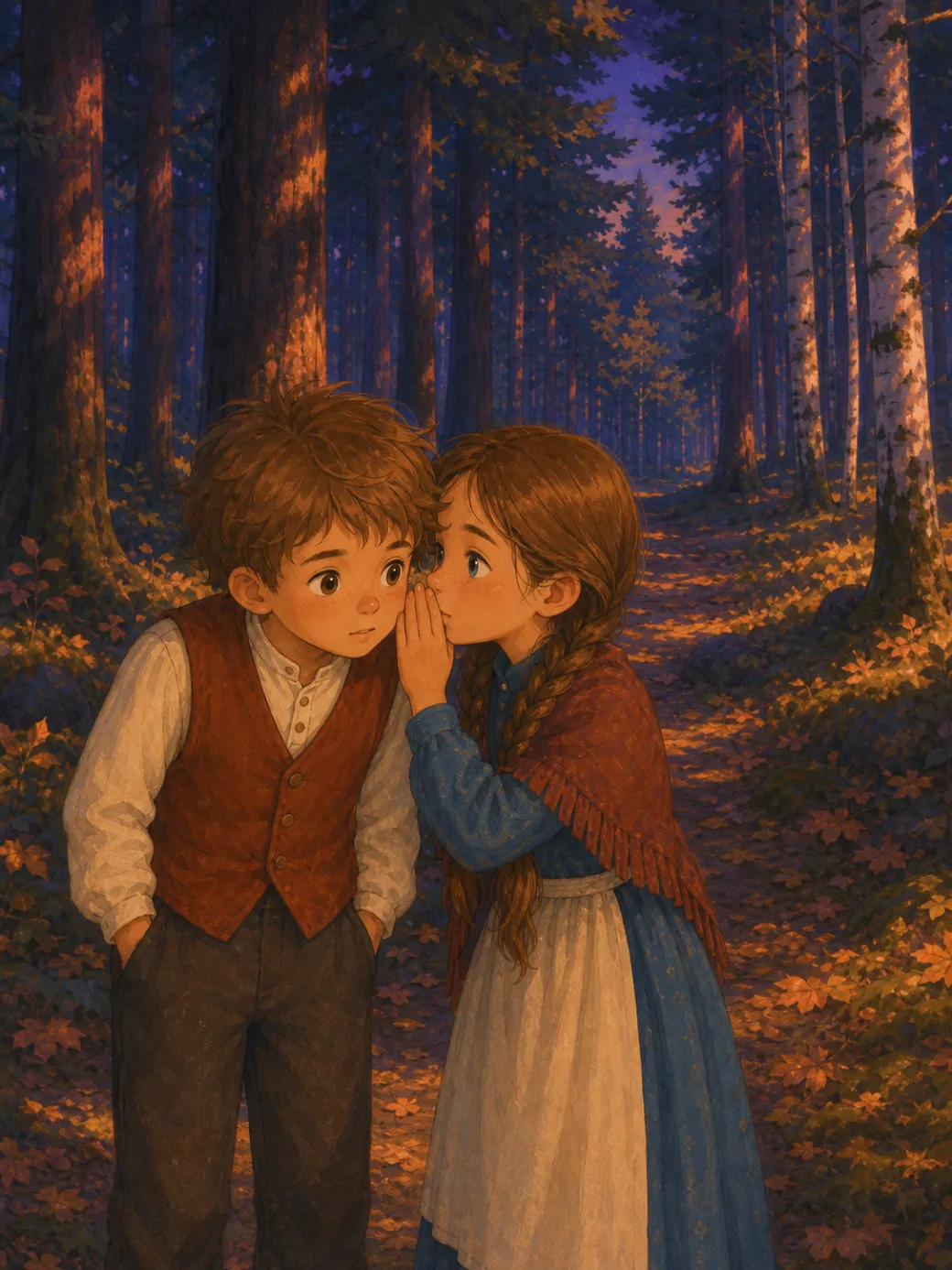 Hänsel und Gretel Kindergeschichte — Illustration Seite 5