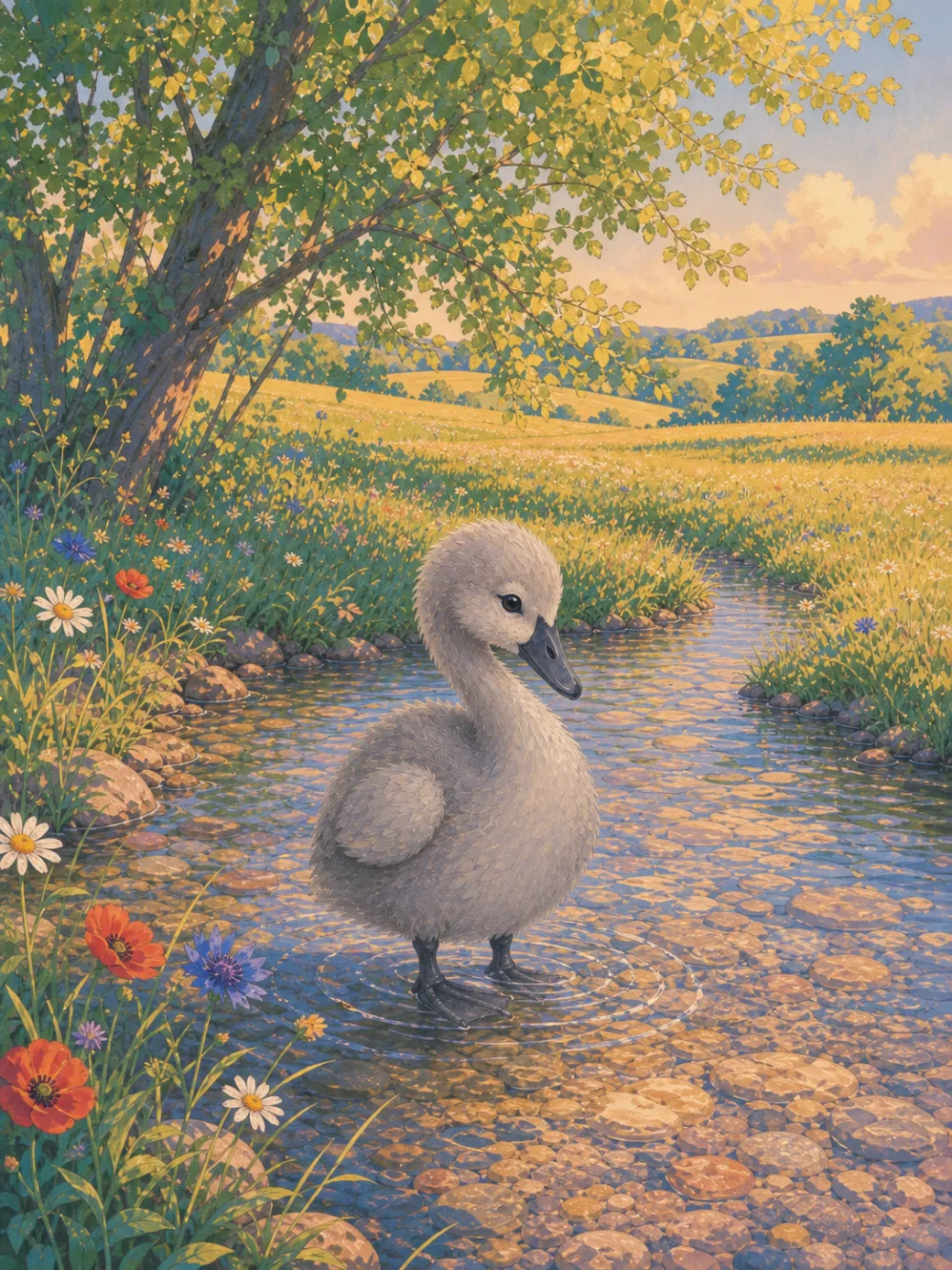 El patito feo cuento para niños — ilustración de la página 5