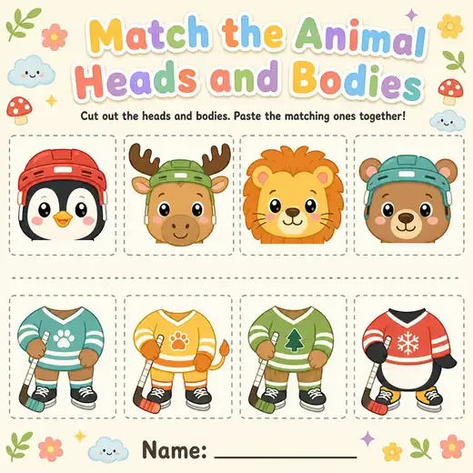 Heads and bodies matching