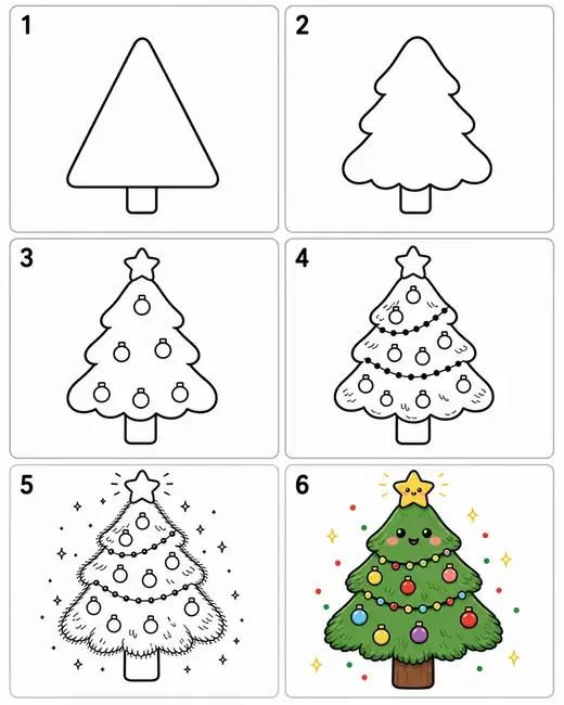 Draw it in six steps