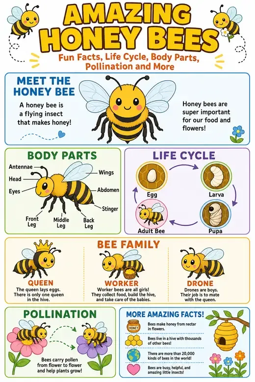 Honey bees poster