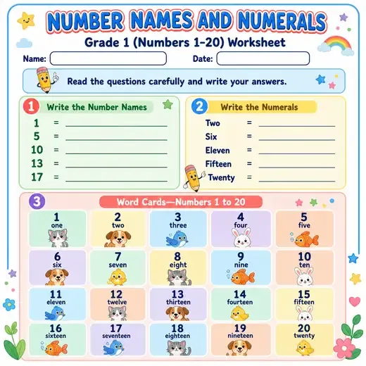 Number names and numerals