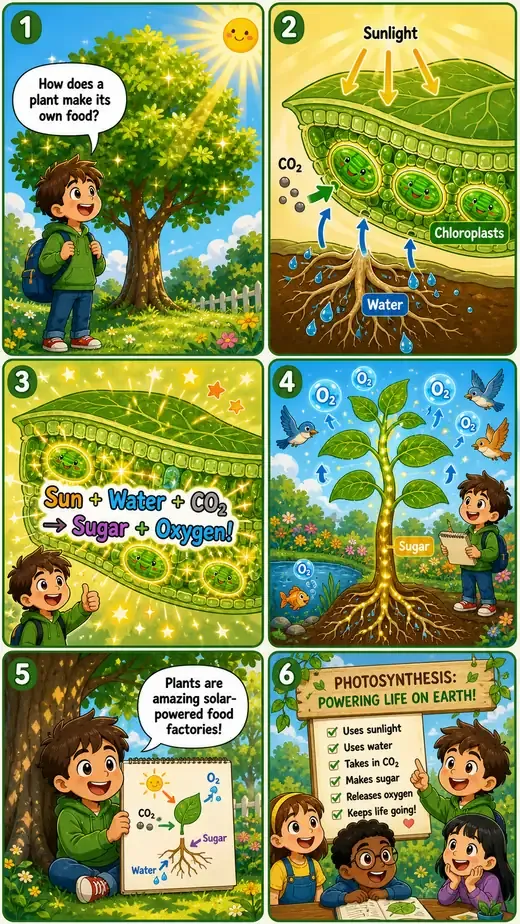 How plants eat: comic