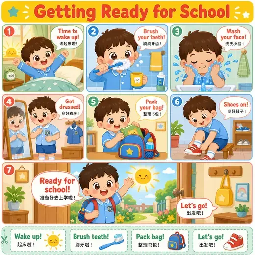 Morning routine chart